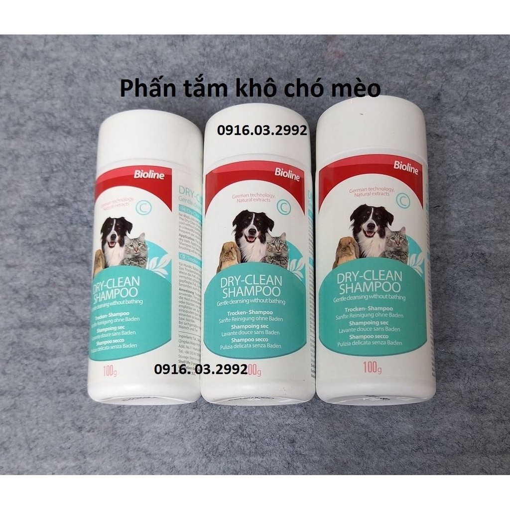Phấn Tấm Khô Cho Chó Mèo Bioline