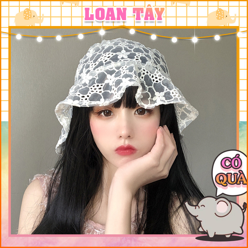 Transparent lace flower sun hat L1683 - LoanTay