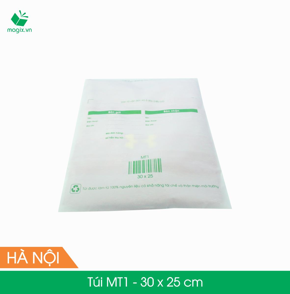 MT1 - 30x25 cm - 100 Túi nilon (tự phân hủy sinh học) đóng hàng