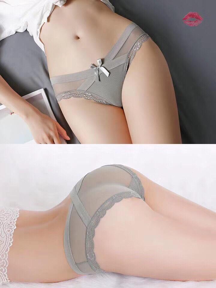 Quần lót ren lưới lụa cạp chéo 5779