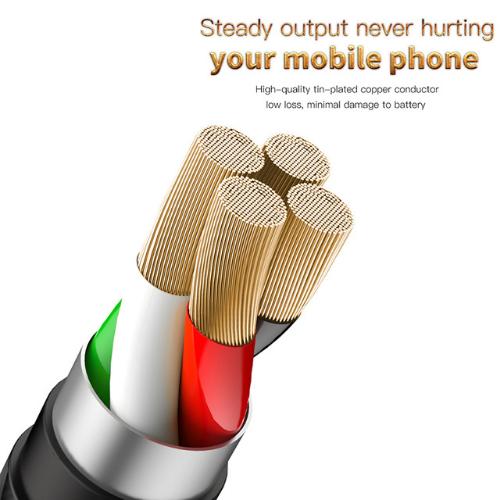 Cáp sạc siêu bền Baseus U-Type USB Cable cho  iPhone X xr xs max Charging Cable Led Light thiết kế đặc biệt cho game thủ Mobile Phone Play Game Cable for iPhone 8 7 6 6s Plus- Phân phối bởi Vietstore