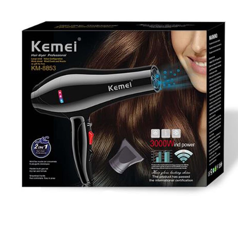 Máy Sấy Tóc Cao Cấp Nóng/Lạnh Kemei Km 8853