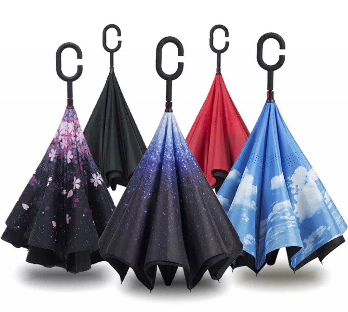 Ô dù đi mưa che nắng gấp ngược thông minh - Ô gấp ngược