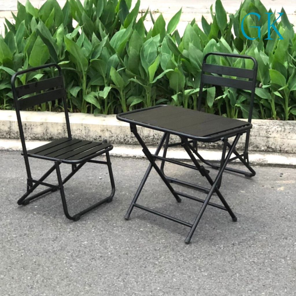 Bàn ghế cafe Beto xếp gọn