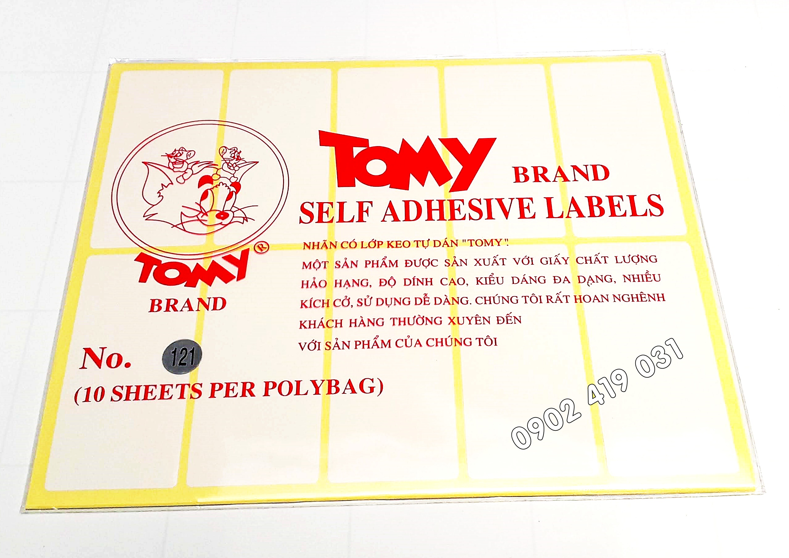 Tem Nhãn Dán Giấy in Decal Tomy ( Khách Chọn size )