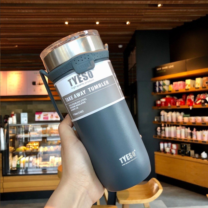 [Mã LIFEHLSALE1 giảm 10% đơn 150K] LY GIƯ NHIỆT TYESO 550ML - 710ML + TICKER