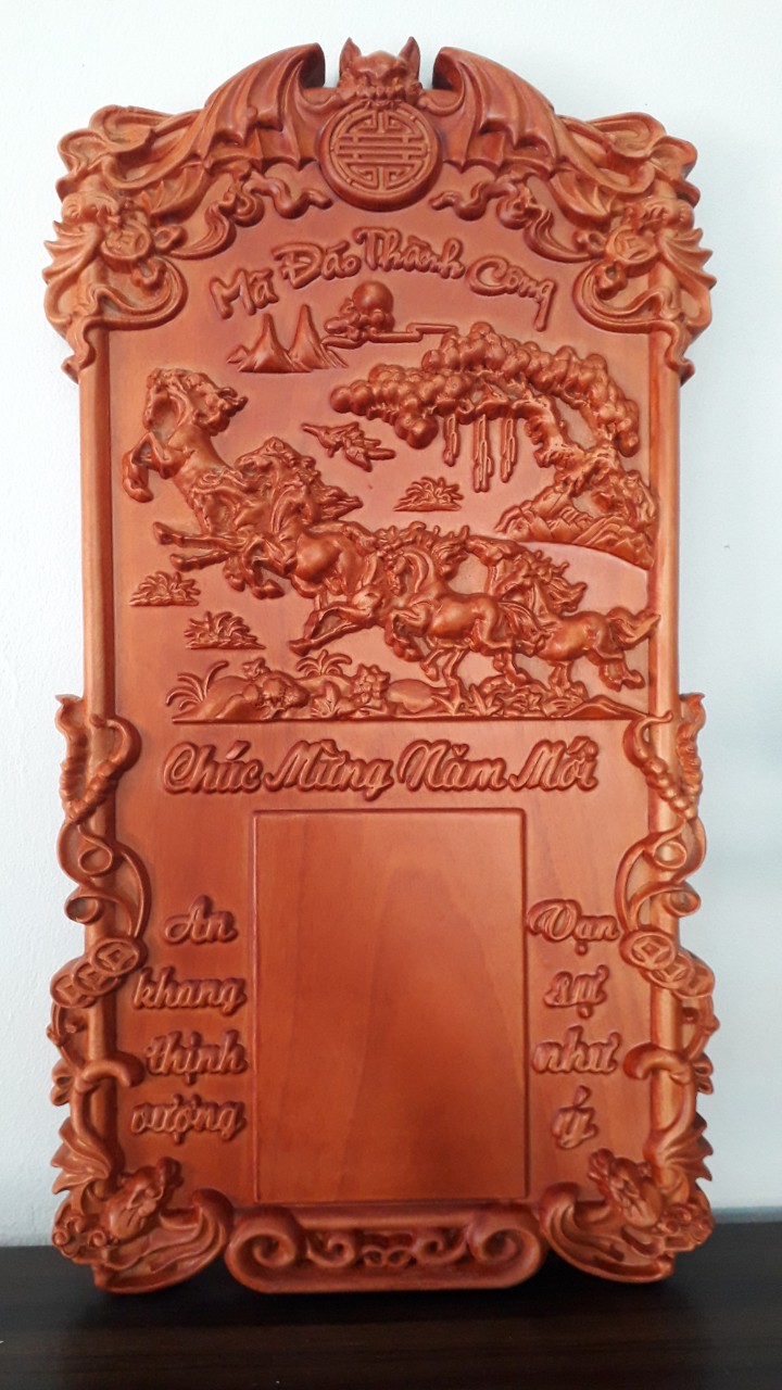 Đốc lịch treo tường Mã Đáo Thành Công 65x35cm