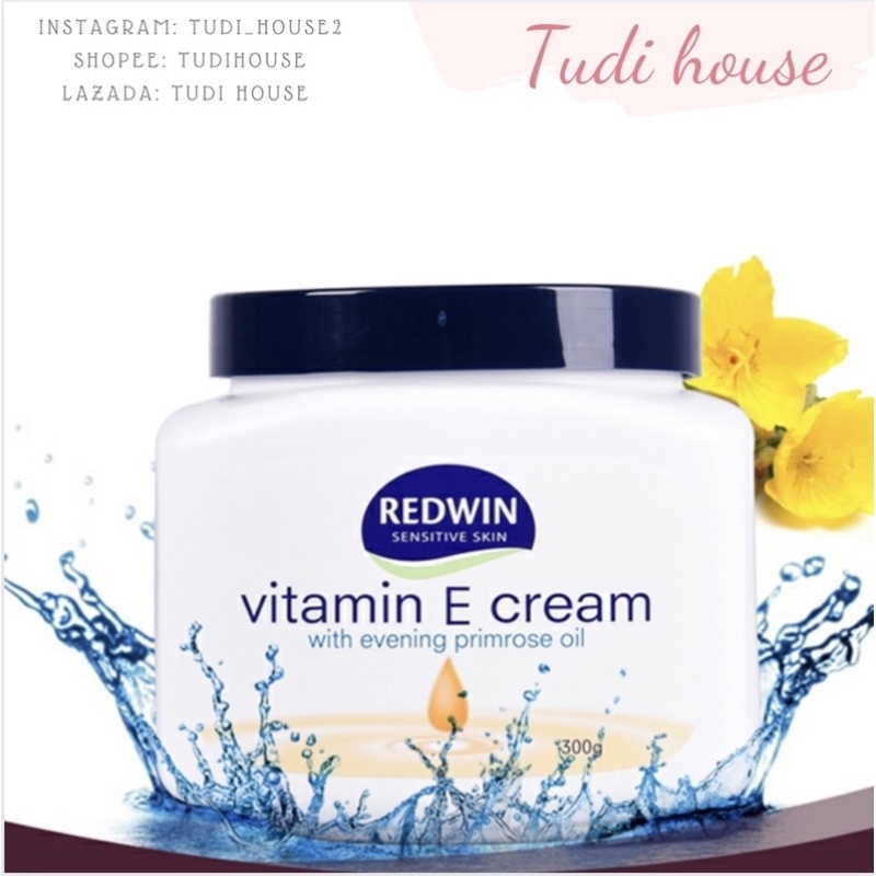 ♈◘ vn013 Kem dưỡng ẩm da Toàn thân Redwin Vitamin E with Evening Primrose Oil 300g