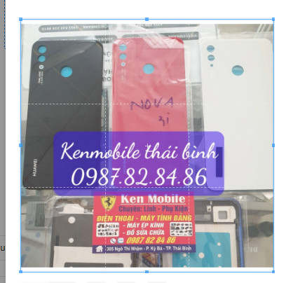 Nắp lưng thay thế cho huawei nova 3i / kính lưng huawei nova 3i