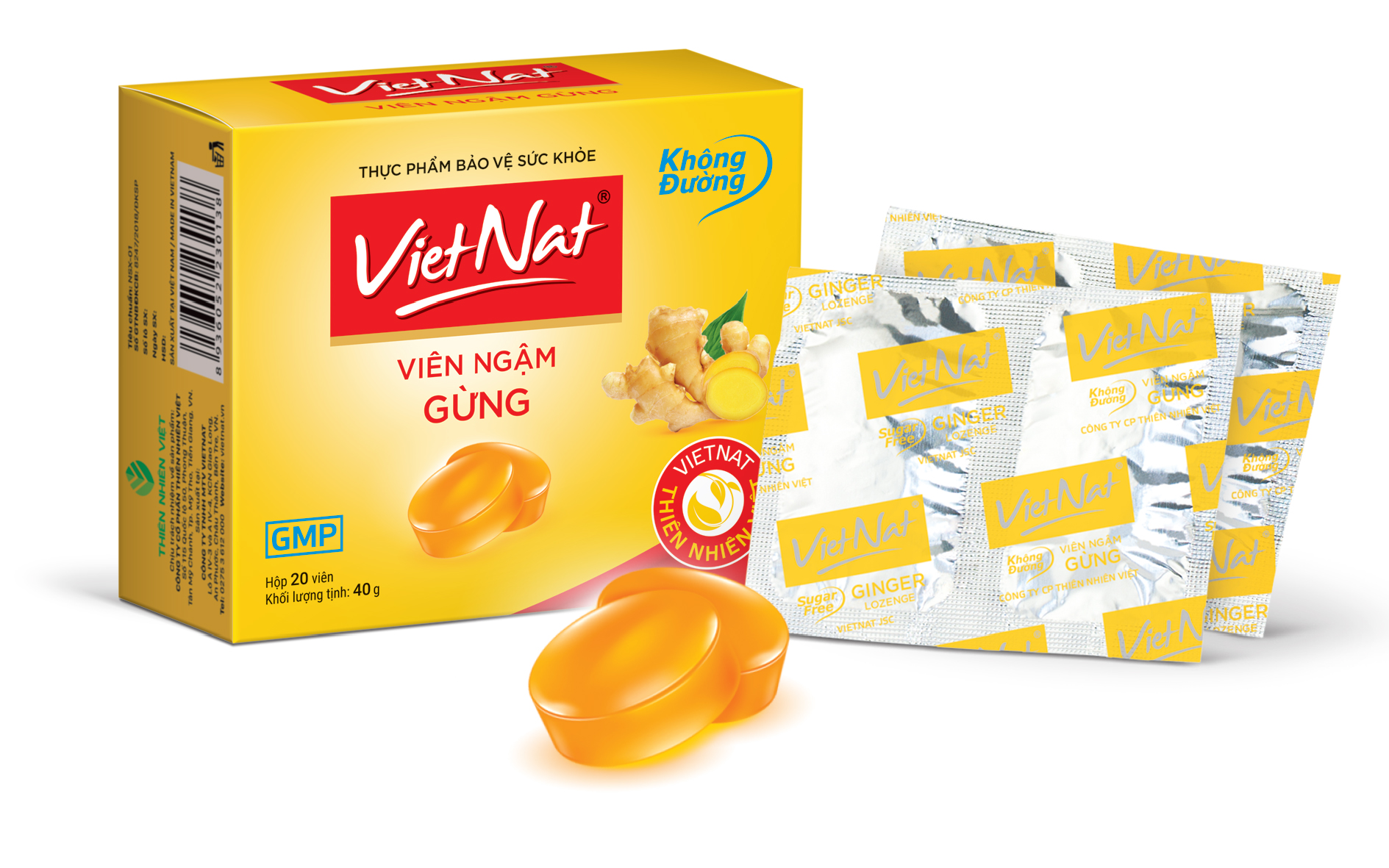 [HCM]Kẹo gừng Vietnat không đường
