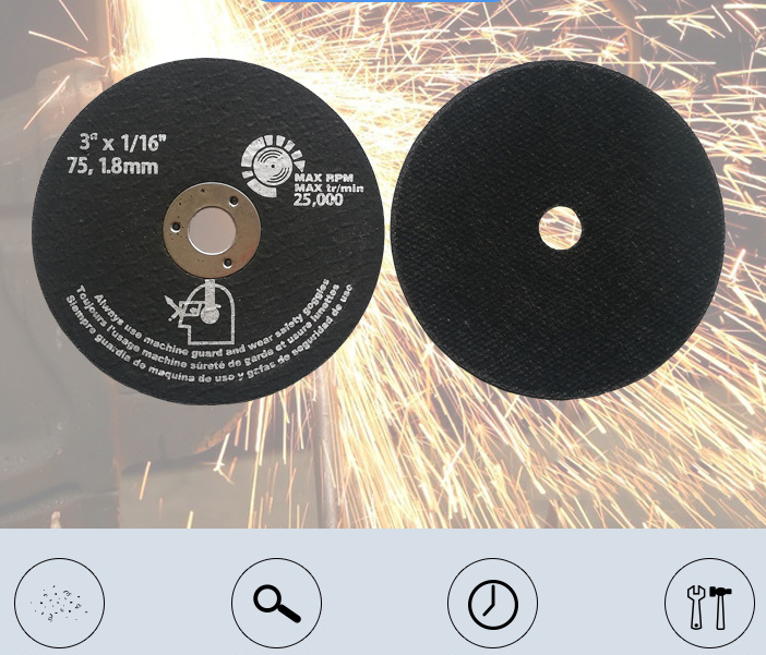 Đĩa cắt mài 3 inch 75mm dày 1.8mm cắt sắt, thép dùng cho máy mài cắt mini cầm tay