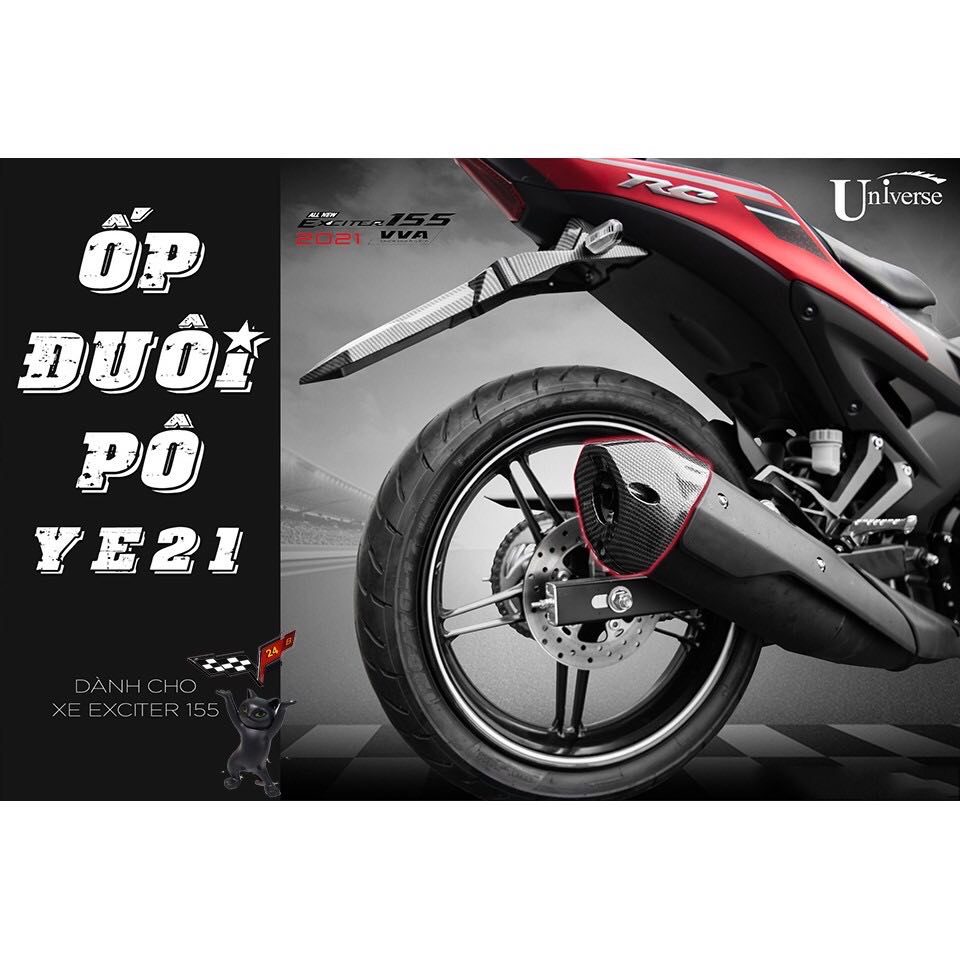 [HCM]CHỤP ĐUÔI PÔ CARBON EXICITER 155
