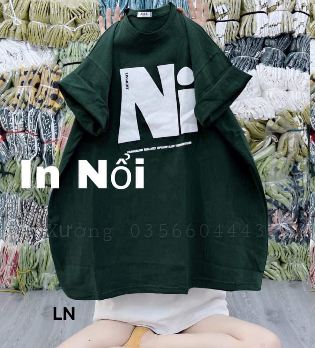 Áo thun  chữ nổi  Chất cotton su,ln