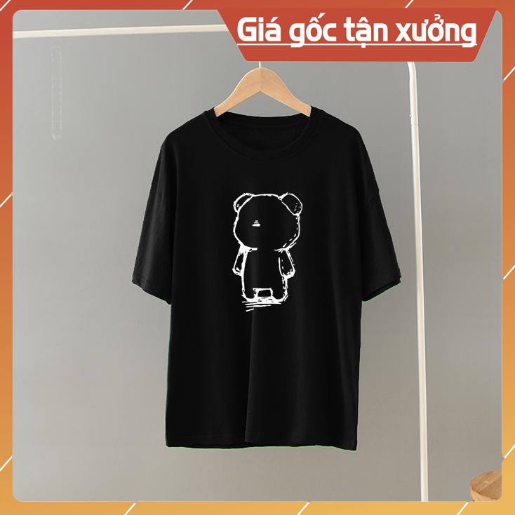 Áo Thun Tay Lỡ Cotton Bear [ Áo Thun Tay Lỡ Unisex Nam Nữ Đều Mặc Được].