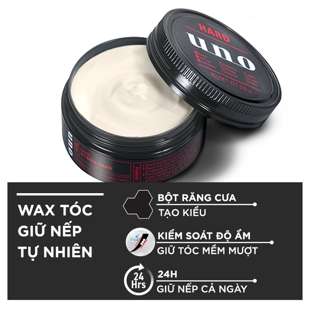 Sáp Vuốt Tóc UNO Tạo Kiểu 80g