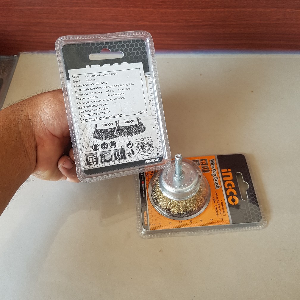 Chén cước có cán 50mm ingco wb30501