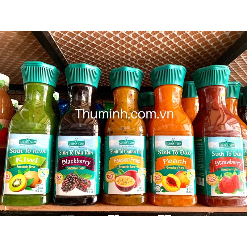 Sinh Tố Golden Farm Chai 1Lít ( Đủ Mùi)
