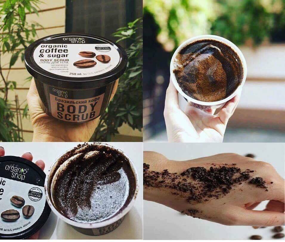 Tẩy Tế Bào C.hết Toàn Thân O.rganic Shop Organic Coffee & Sugar Body Scrub  250ml | Lazada.vn