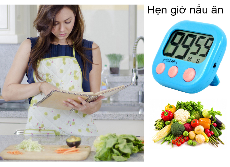Đồng Hồ Bấm Giờ Đếm Ngược Có Giá Đỡ Tiện Dụng