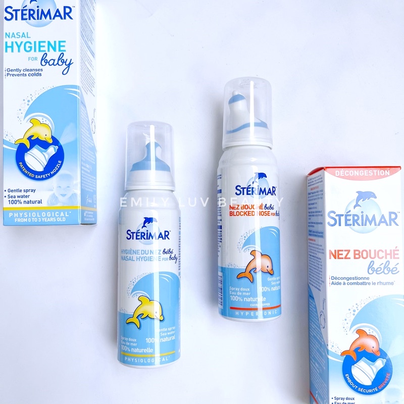 Xịt muối biển cá heo Sterimar Pháp cho bé 0m+ 100ml