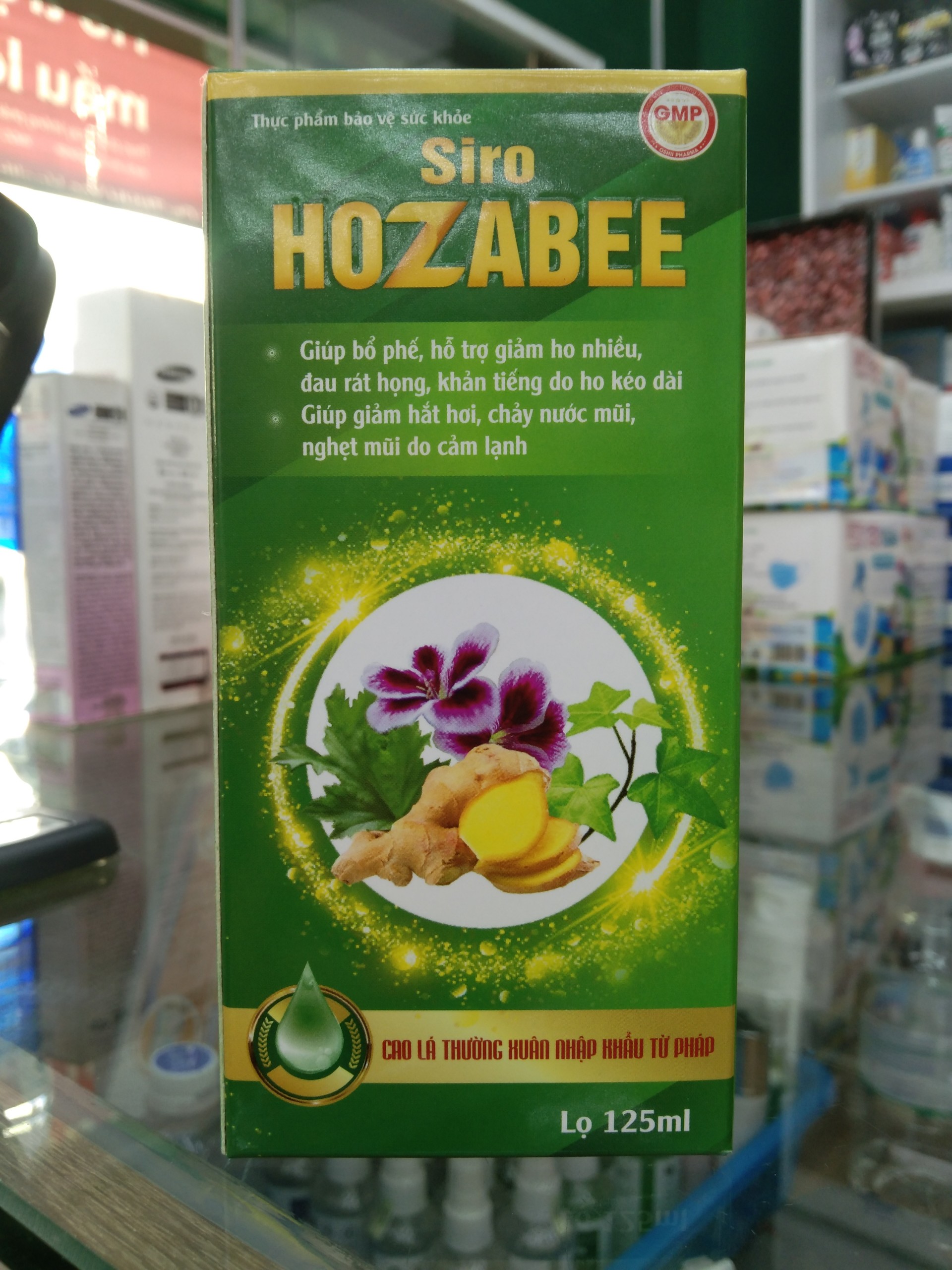 HOZABEE  ( CAO LÁ THƯỜNG XUÂN NHẬP KHẨU TỪ PHÁP), Giúp bổ phế, giảm tăng tiết đờm, ho nhiều, đau rát họng, khản tiếng do ho kéo dài, giảm hắt hơi, chảy nước mũi, nghẹt mũi do cảm lạnh.