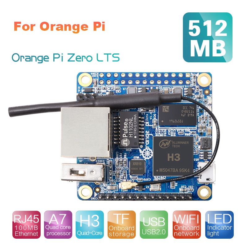 For orange pi zero lts development board 512mb h3 quad-core open-source run android 4.4 ubuntu debian image