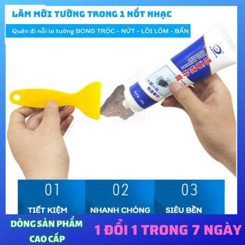 Keo Vá Vết Nứt Tường Nhà Cao Cấp Chống Nước Chống Mốc - Keo vá trám tường, phục hồi vết nứt, mốc, bẩn, làm mới tường nhà