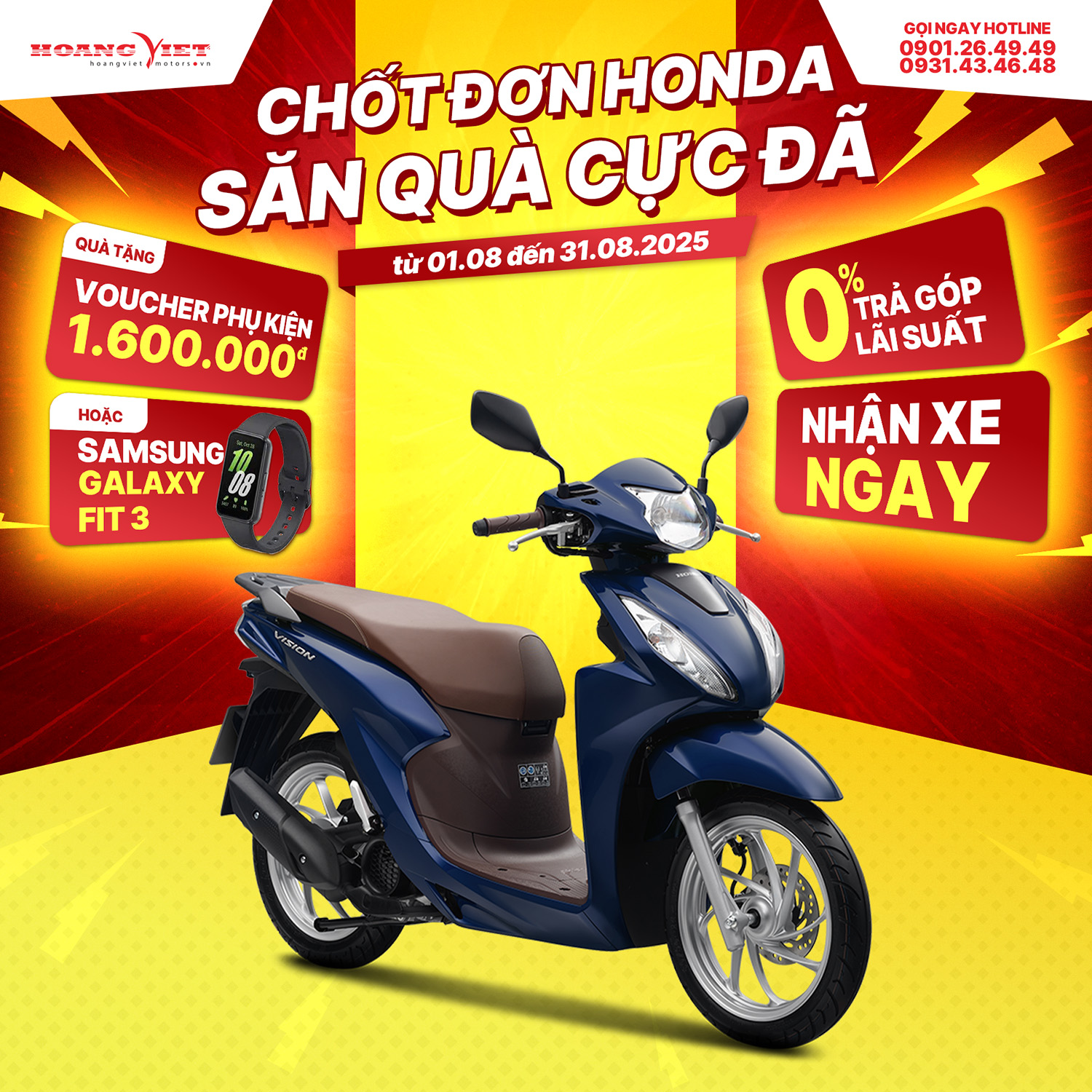 Xe Máy Honda Vision 110cc 2026 - Phiên Bản Cao Cấp
