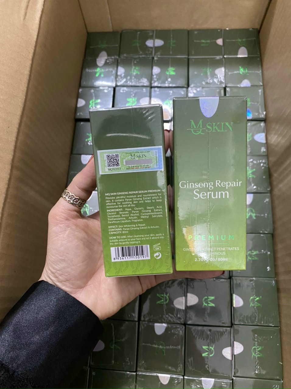 [HCM]SERUM THAY DA NHÂN SÂM MQ skin mẫu mới