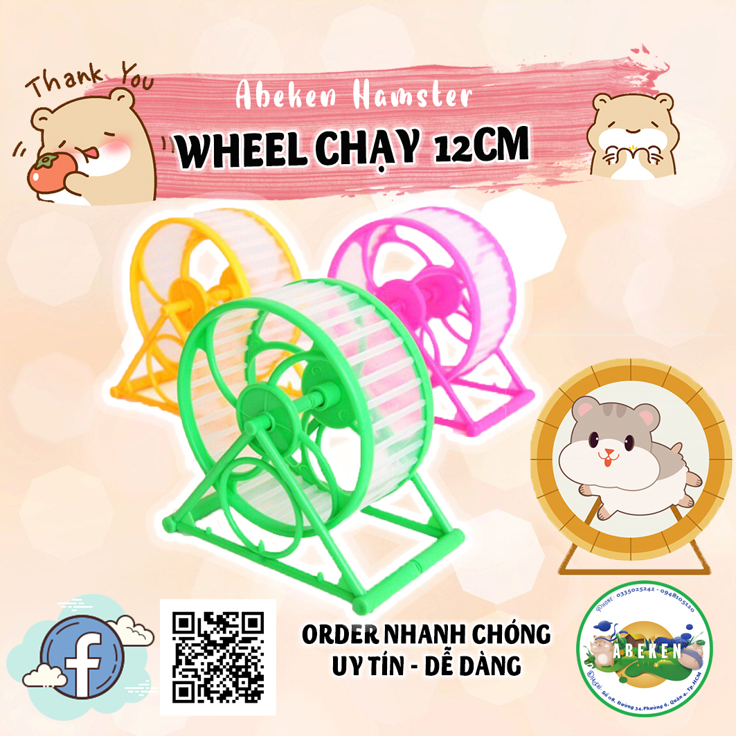 Wheel chạy cơ bản 12cm dành cho Hamster