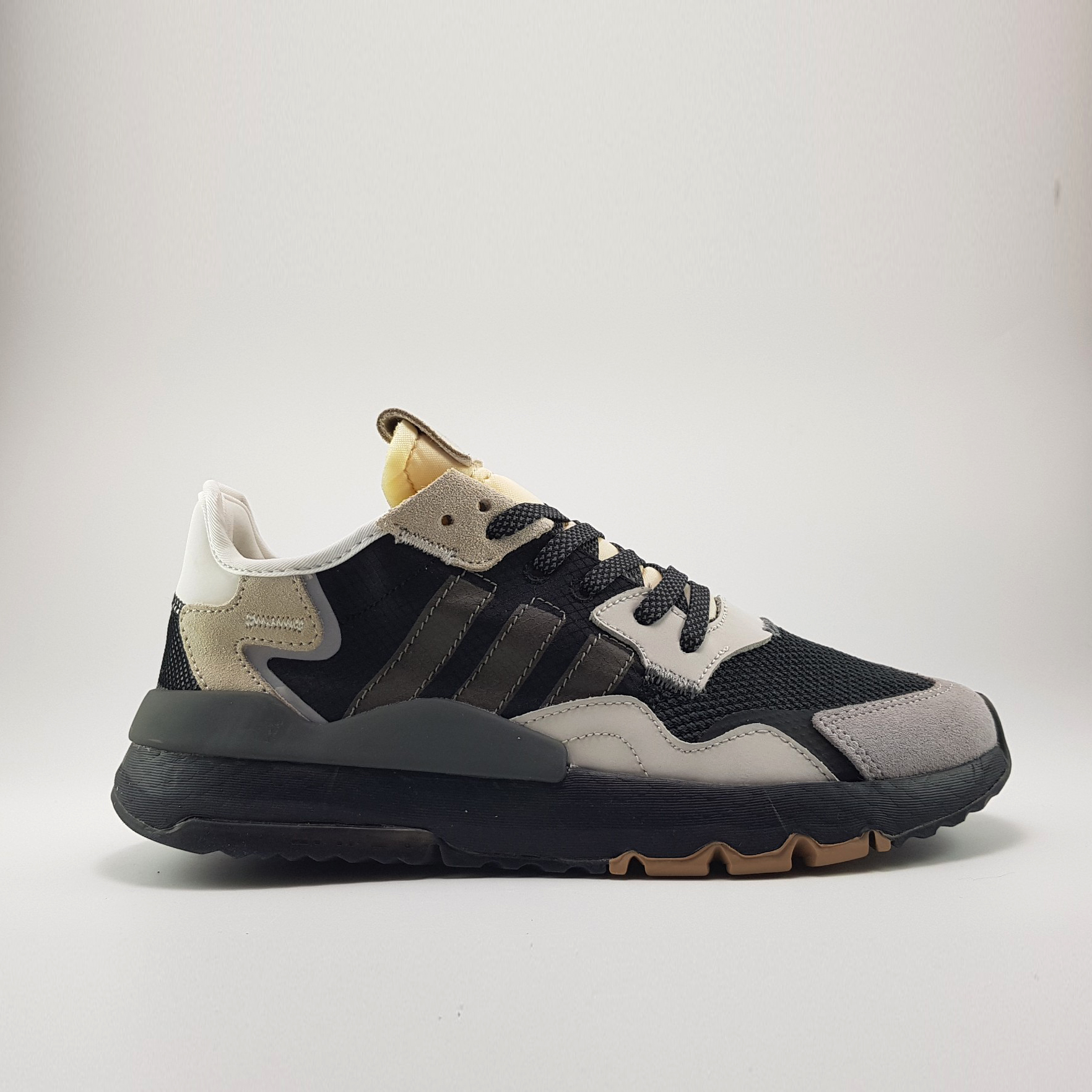 Giày sneaker nam Nite Jogger 2019 Black/Grey-Creamy White