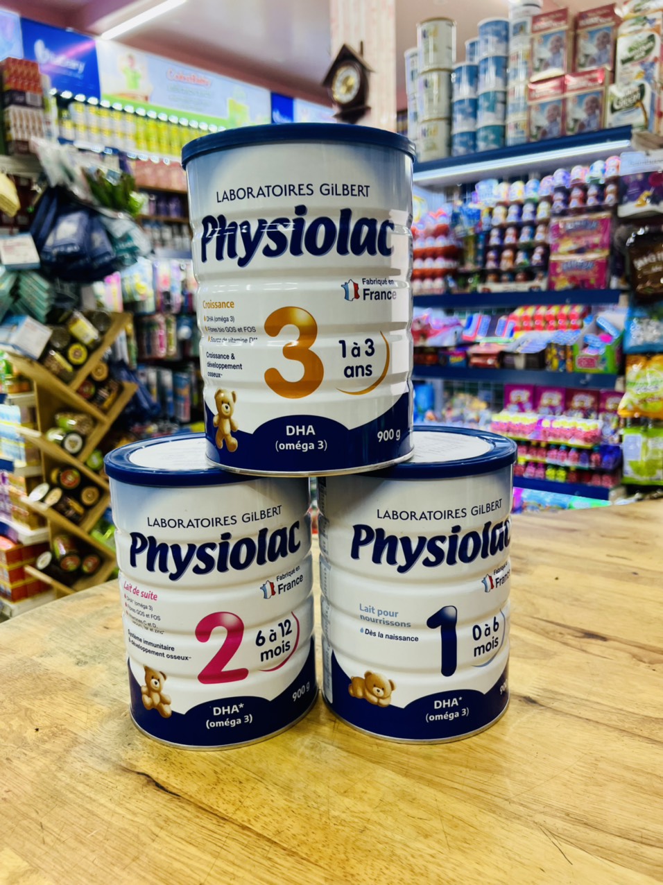 Sữa bột Physiolac số 1, 2, 3 900g [Date 2023]