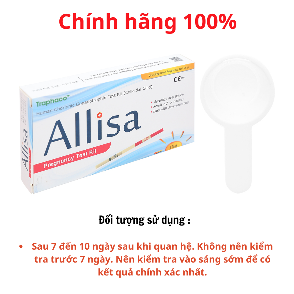 [HCM]Que Thử Thai ALLISA Traphaco