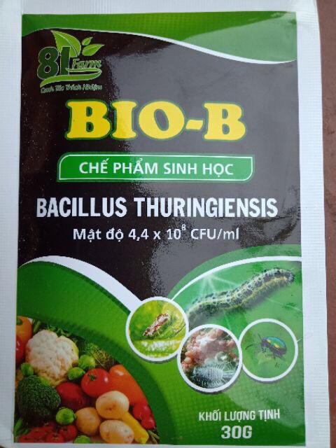 2 gói Chế phẩm sinh học trừ sâu BIO-B (1 gói 30g)