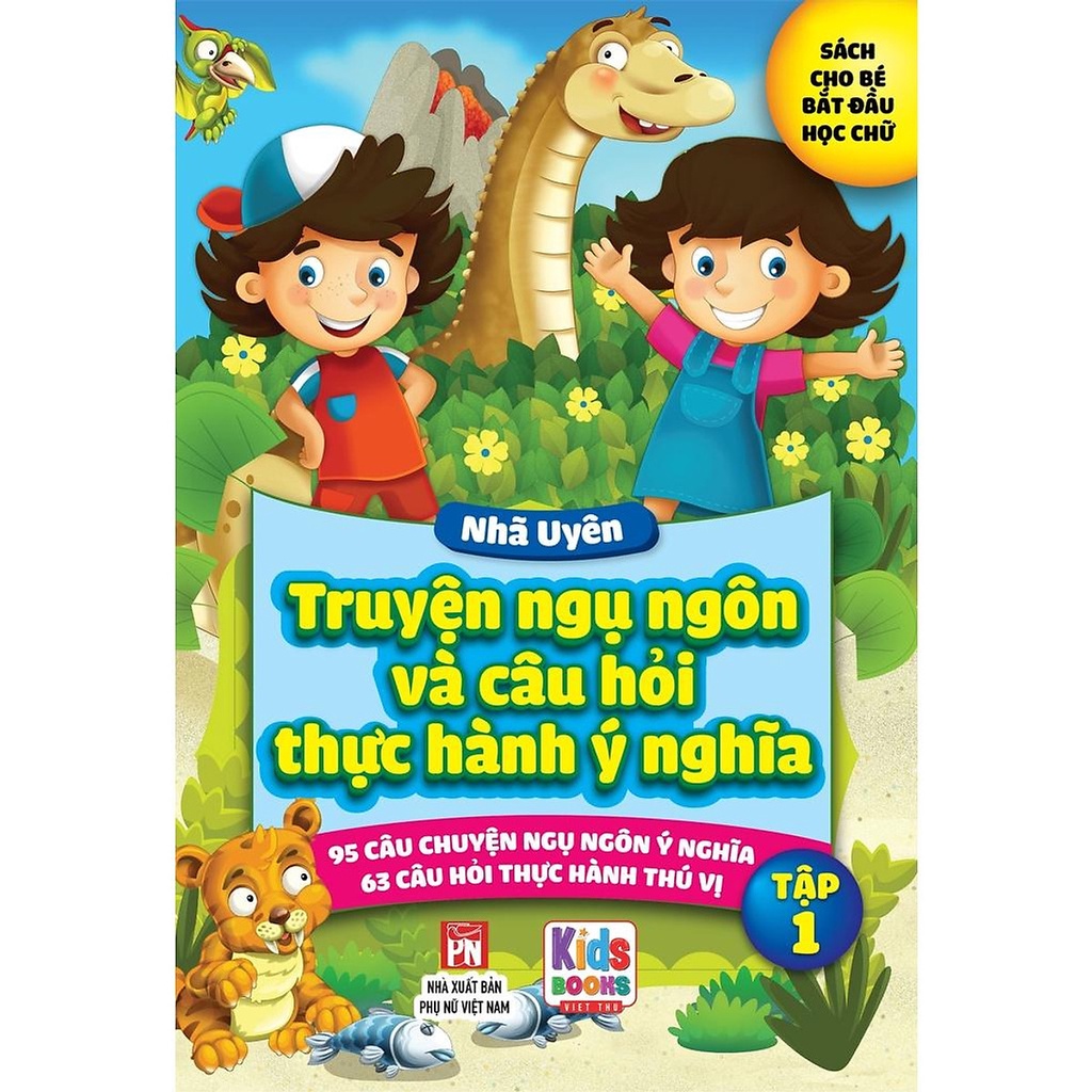 Sách - Truyện ngụ ngôn và câu hỏi thực hành ý nghĩa - 95 câu chuyện ngụ ngôn ý nghĩa - 63 câu hỏi thực hành - tập 1