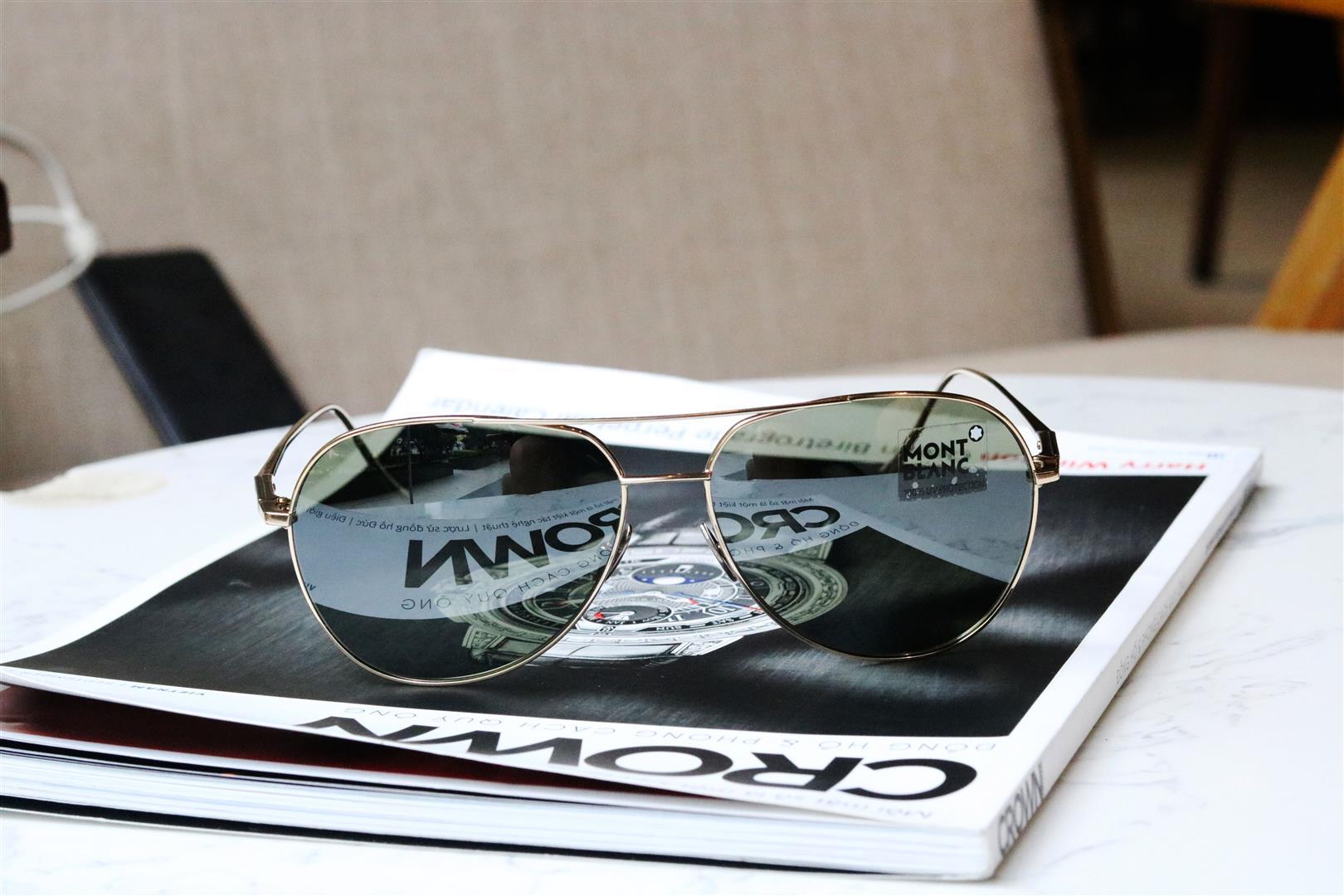 Kính mắt MONTBLANC Green Aviator MB657S 32Q 61
