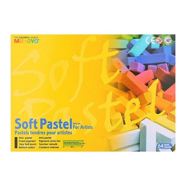 Màu vẽ phấn tiên Mungyo bộ 64 màu, phấn tiên, màu sáp - Họa cụ Colormate