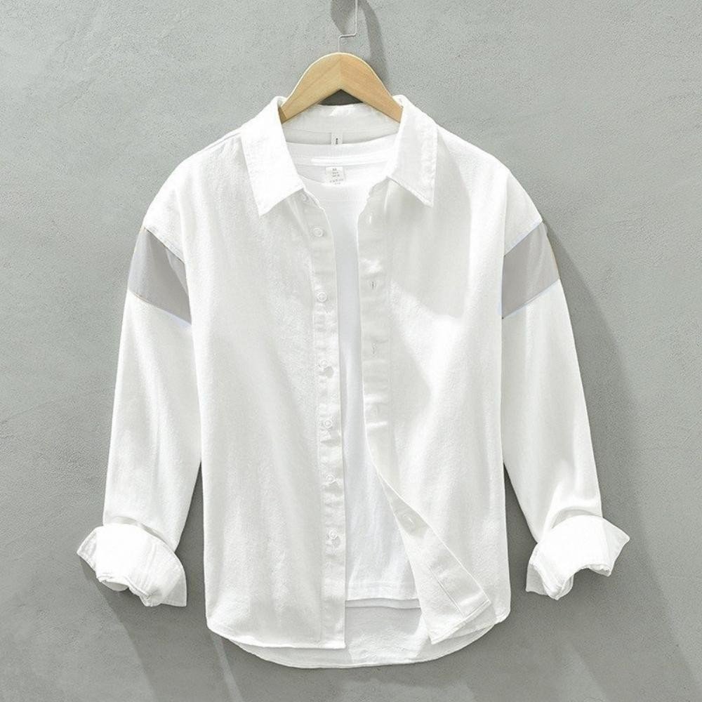 Áo sơ mi nam tay dài form rộng mẫu PM558 thời trang PONIVALAZA phong cách Hàn Quốc cực đẹp