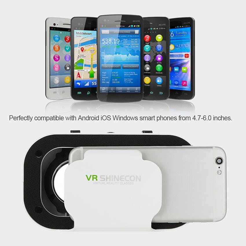 Kính 3d vr shinecon cho iphone, android từ 4.5 - 5.5 inch