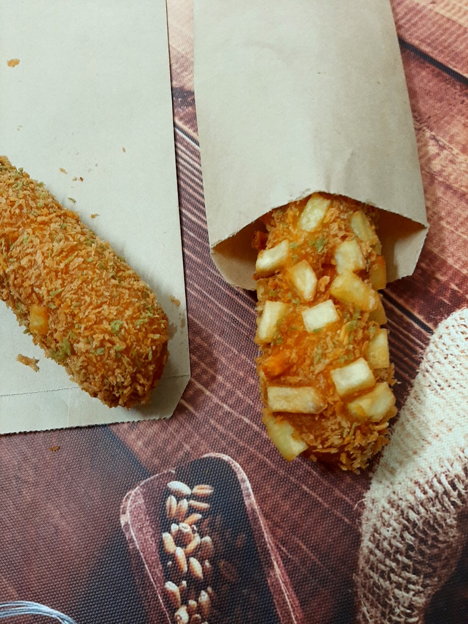 [HCM]100 TÚI GIẤY ĐỰNG BÁNH MÌ QUE (Giấy Kraft trơn 50gms)