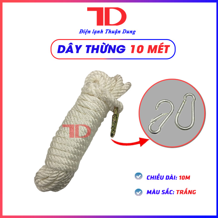Dây thừng 10 mét, Dây chạc - Điện Lạnh Thuận Dung