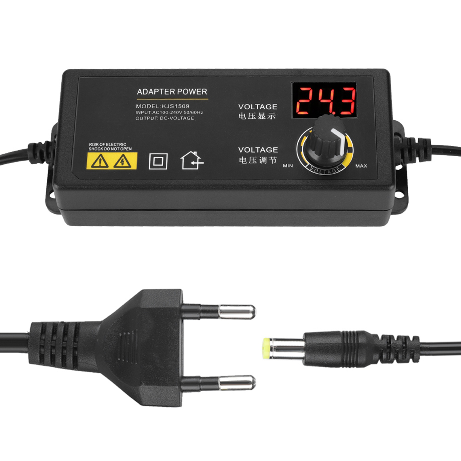 Bộ Đổi Nguồn Điều Chỉnh Phạm Vi Rộng 3-36V Bộ Chuyển Đổi AC DC 60W 1.7A Chống Nhiễu