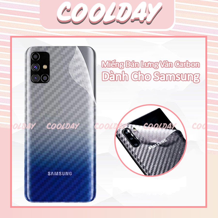[CARBON] Miếng Dán Cacbon Dành Cho Samsung M51 Note 8 Note 9 Note 10 Lite Note 10+ Note 20 Ultra S20 Fe S10e S20 S11e