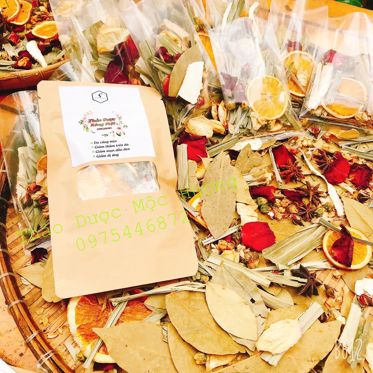 [GÓI DÙNG THỬ] - XÔNG MẶT THẢO DƯỢC ORGANIC - MỘC HƯƠNG