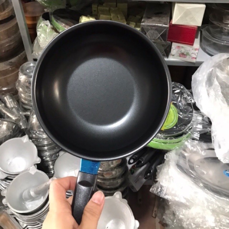 Chảo Chống Dính cao cấp Sâu Lòng Size 18cm-dùng được cho bếp từ-Chảo Gang nhỏ, chào chiên trứng
