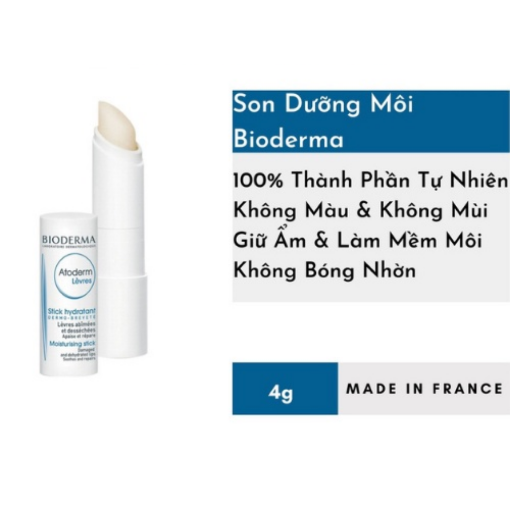 Son Dưỡng Môi Bioderma Atoderm Levres 4g Lenis Store