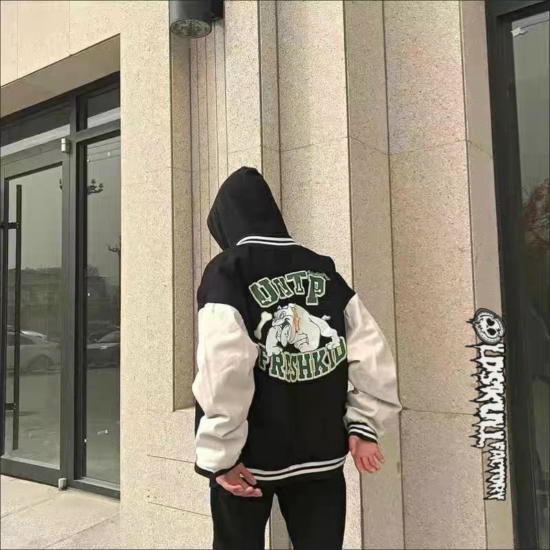 Áo Khoác "U7" bomber bóng chày basic nam nữ form rộng Local Brand