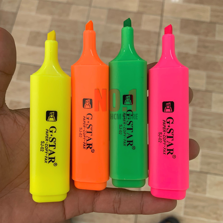 Bút Dạ Quang Gstar SJ02 ( Xanh, Cam, Hồng, Vàng )