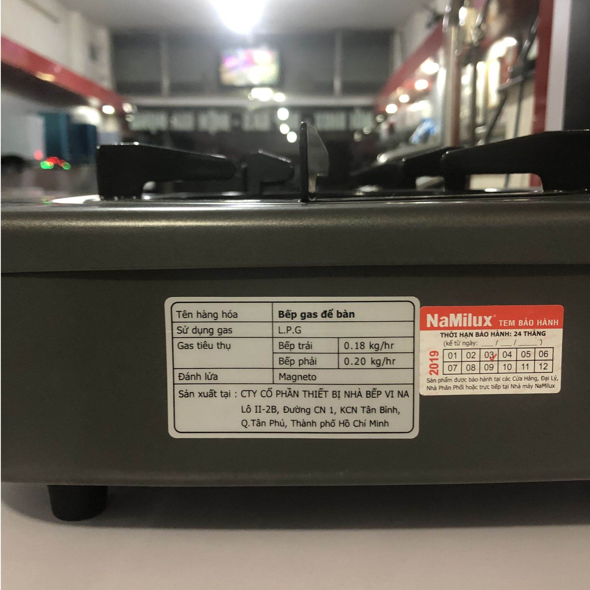 [HCM]Bếp gas   đôi Namilux-590FM-VN