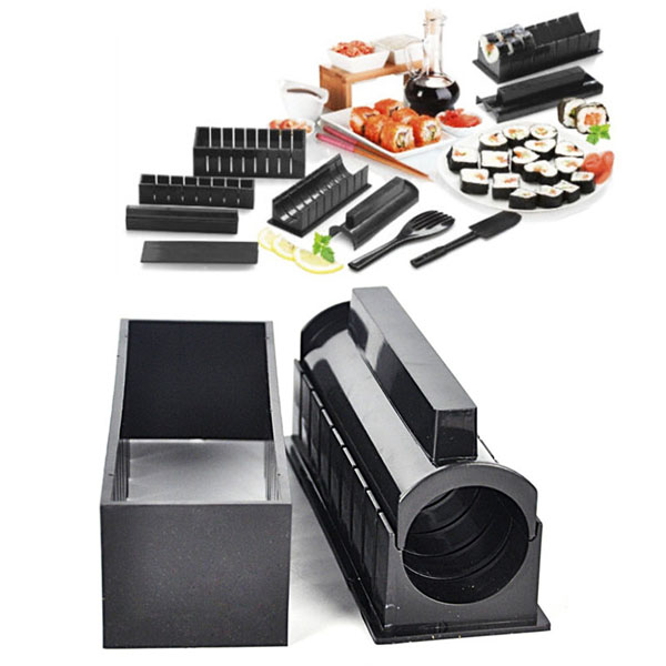 [HCM]Bộ Dụng Cụ Làm Sushi 10 Chi Tiết Chế Biến Món Cơm Cuộn Kim Bắp Trứng Cuộn...- Chất liệu nhựa cao cấp không độc hại an toàn tuyệt đối cho sức khỏe
